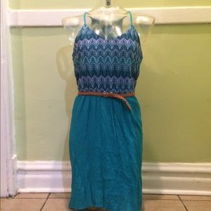 Lily Rose Dress Women's L With Belt